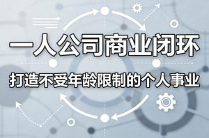 一人公司商业闭环,打造一份不受年龄限制的个人事业-云途资源库