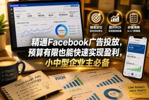 精通Facebook广告投放，预算有限也能快速实现盈利，小中型企业主必备【原创双语字幕】-云途资源库