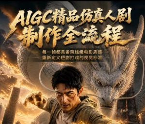AIGC精品仿真人剧豢龙人全流程制作解析2026,国风仿真人创作+打斗剧情+人设编排,一站式AI短剧入门-云途资源库