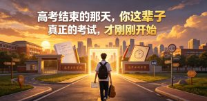 付费文章:高考结束的那天,你这辈子真正的考试,才刚刚开始-云途资源库