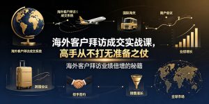 海外客户拜访成交实战课,高手从不打无准备之仗,海外客户拜访业绩倍增的秘籍-云途资源库