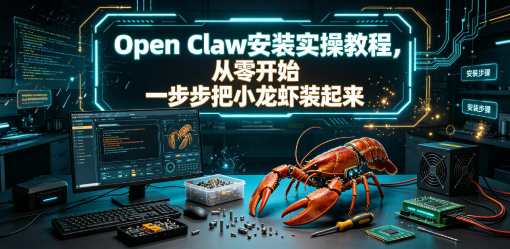 Open Claw安装实操教程,从零开始一步步一步步把小龙虾装起来-云途资源库
