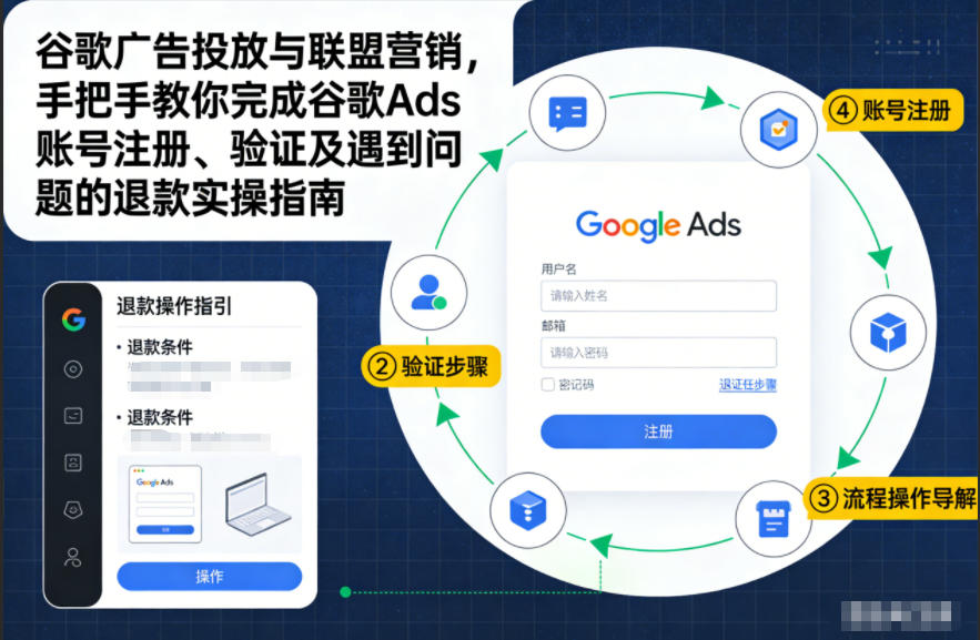 谷歌广告投放与联盟营销，手把手教你完成谷歌Ads账号注册、验证及遇到问题的退款实操指南-云途资源库